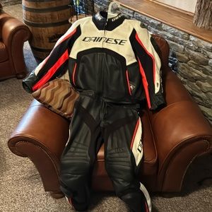 Dainese 2pc (zipper together) motorcycle track suit
